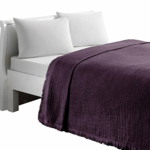 Pled subtire 1 persoana 160 x 220 cm, Linens Maya Bordo