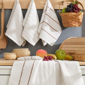 Prosop bucatarie din bumbac 30x50cm, Sofya Crem