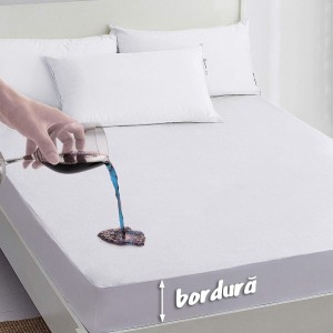 Protectie saltea impermeabila frotir bumbac 140x200cm ce ofera protectie