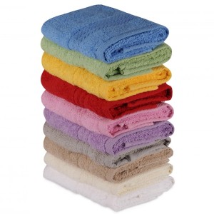 Set 10 prosoape 30X50cm bumbac 100%, Hobby Home, Curcubeu