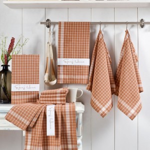 Set 10 prosoape bucatarie bumbac 100%, Kup - Brown