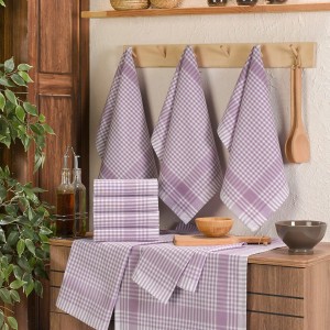 Set 10 prosoape bucatarie bumbac 100%, Potikareli Lilac