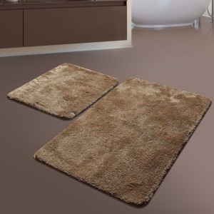 Set 2 covorase baie antiderapante Colors Maro– Alessia Home