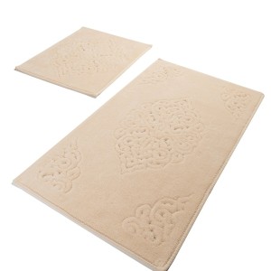 Set 2 covorase baie bumbac, Alessia Home, Ottoman Beige