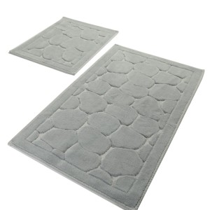 Set 2 covorase baie bumbac, Alessia Home, Parma Grey