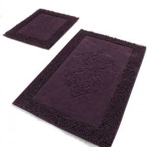 Set 2 covorase baie bumbac, Alessia Home, Piante - Mov Purple