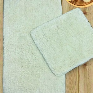 Set 2 covorase baie bumbac Cotton Basic Ecru, moale si absorbant