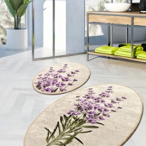 Set 2 covorase baie ovale, Chilai Home, Lavanda