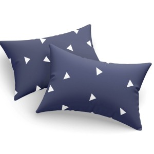 Set fete de perna 50x70 cm policoton Triunghiuri cu design geometric minimalist