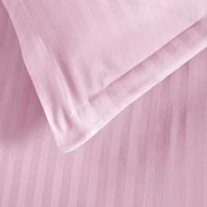 Set 2 fete de perna damasc 50x70 cm, Ralex Pucioasa, roz pudra