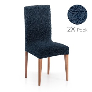 Set 2 huse scaun bielastice Premium ROC 40–50 cm albastruC/03 - fixare perfectă și aspect modern