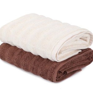Set 2 prosoape 50x90cm bumbac 100%, BHPC, 406 Mink Beige