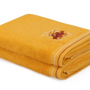 Set 2 prosoape 70x140cm bumbac 100%, BHPC, 401 Dark Mustard