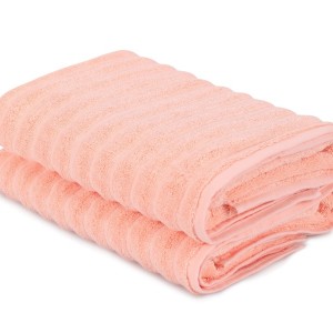 Set 2 prosoape 70x140cm bumbac 100%, BHPC, 406 Light Pink