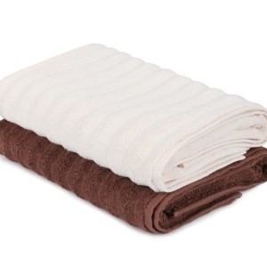 Set 2 prosoape 70x140cm bumbac 100%, BHPC, 406 Mink/Beige