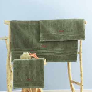 Set 3 prosoape bumbac 100%, Cotton Box, Wellness Forest