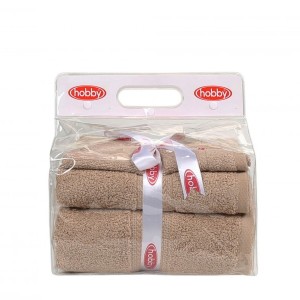 Set 3 prosoape bumbac 100%,Hobby Home Bej