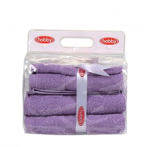 Set 3 prosoape bumbac 100%,Hobby Home, Mov