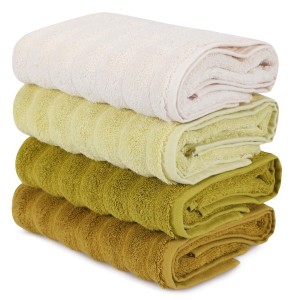 Set 4 prosoape 50x90cm bumbac 100%, BHPC, 406 Green