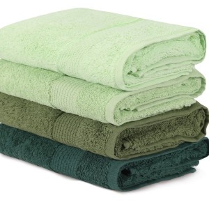 Set 4 prosoape 50x90cm bumbac 100%, BHPC, 801 Green