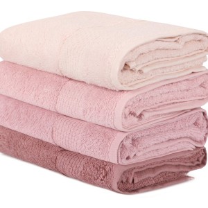 Set 4 prosoape 50x90cm bumbac 100%, BHPC, 801 Powder