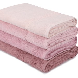 Set 4 prosoape 70x140cm bumbac 100%, BHPC, 801 Powder