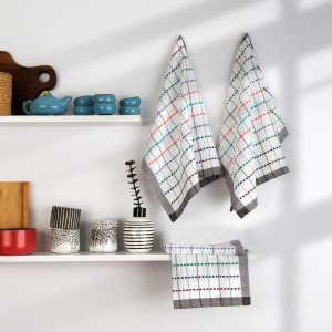 Set 4 prosoape de bucatarie 45x65cm, DC Home, Renkli Multicolor
