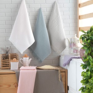 Set 6 prosoape bucatarie, bumbac 100%, 40x60 cm, Saheser, Coco