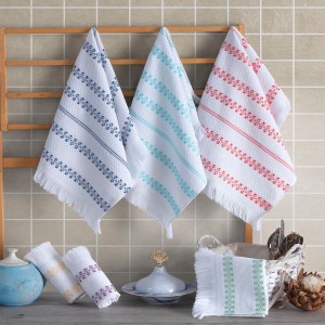 Set 6 prosoape bucatarie, bumbac 100%, 40x60 cm,Saheser, Ilda