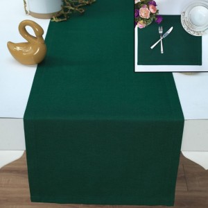 Set de masa napron și 6 servete, Tropik Home, Verde