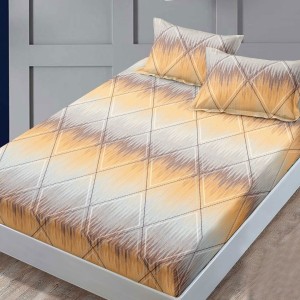 Set husa finet romburi160x200 cu 2 fete de perna, fixare perfecta