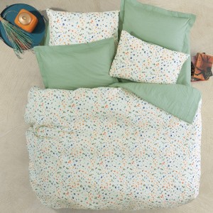 Set pat 4 anotimpuri bumbac 100% ranforce, Cotton Box, Lola Green