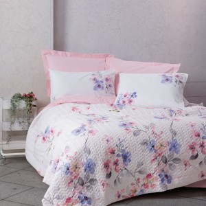 Set pat 4 anotimpuri bumbac 100% ranforce cu flori, Cotton Box, Jayda Roz