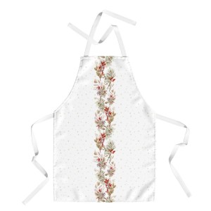 Sort de bucatarie Craciun cu crengute decorative, bumbac 100%, Tisa