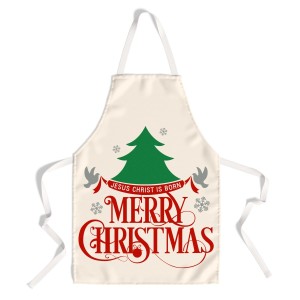 Sort de bucatarie Craciun cu mesaj Merry Christmas, Pine