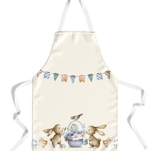 Sort de bucatarie cu motive pascale, bumbac 100%, Feta