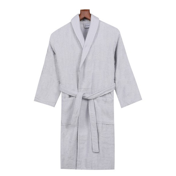 Halat baie unisex bumbac 100%, marime M, Yade Gri Deschis