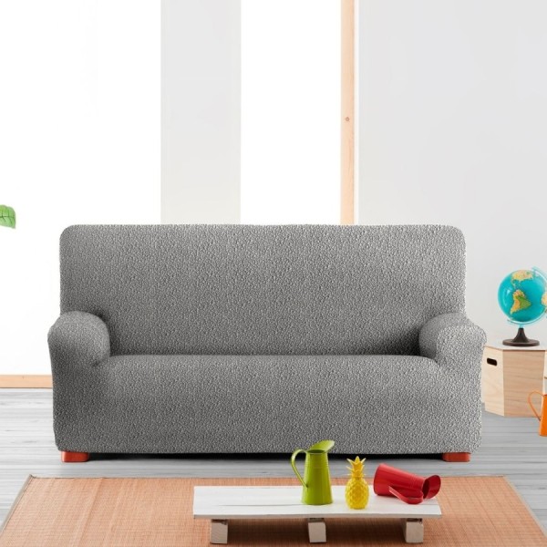 Husa bielastică canapea 2 locuri, Premium ROC, C/6 Gri – extensibilă până la 200 cm, cu fixare impecabilă și design modern