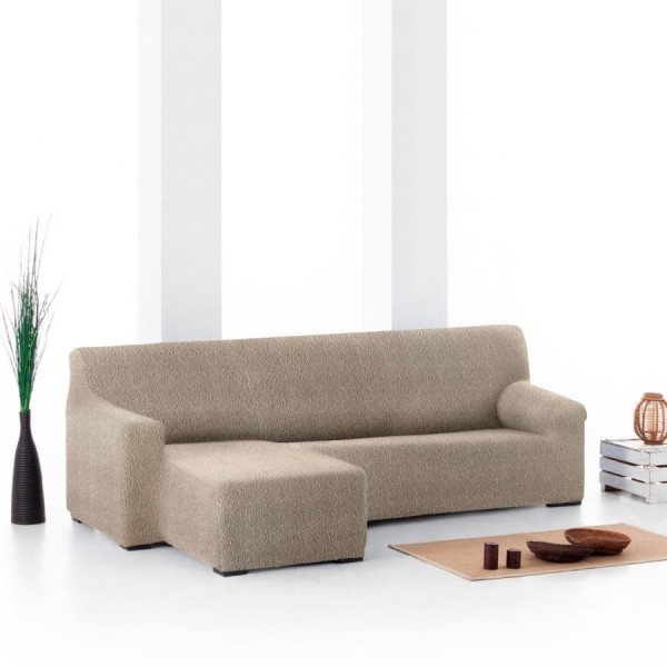 Husa colțar stanga, bielastică 250–360 cm, Premium ROC, C/11 Bej inchis – fixare perfectă și aspect modern