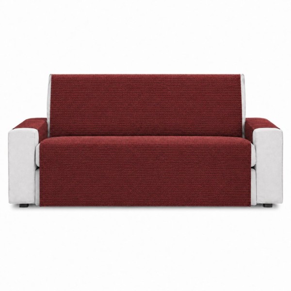 husa protectie canapea 2 locuri bordeaux texturata