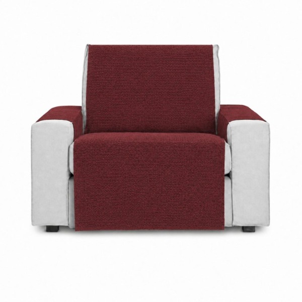 husa protectie fotoliu bordeaux texturata