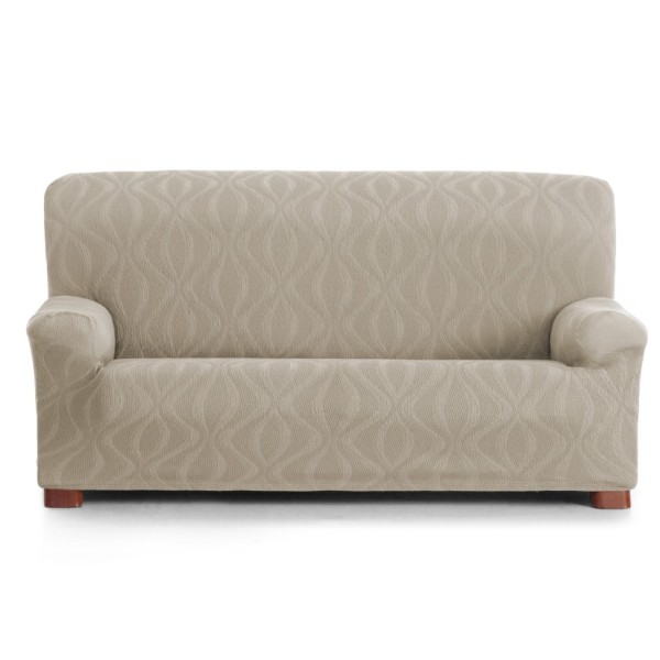 Husa elastica canapea 2 locuri jacquard, 140-170cm, Iria, C/0 bej