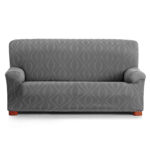 Husa elastica canapea 2 locuri jacquard, 140-170cm, Iria, C/16 Gri Antracit