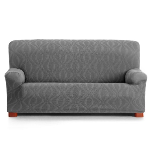 Husa elastica canapea 4 locuri jacquard, 210-240cm, Iria, C/16 Antracit