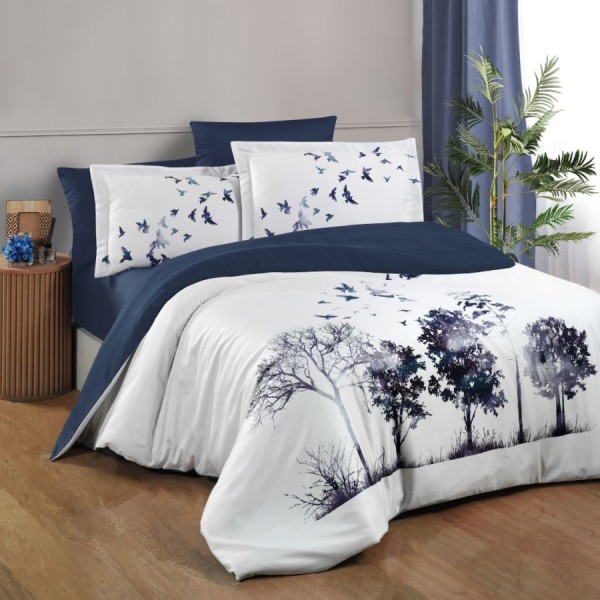 Lenjerie de pat, 3D bumbac satin de lux 6 piese, First Choice, Influx Peisaj
