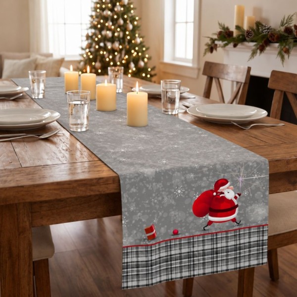 Napron Craciun bumbac 100% 40x200cm, Emory