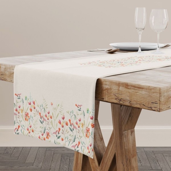 Napron Club Cotton Softy, flori de câmp, bumbac 100%, 40x150cm