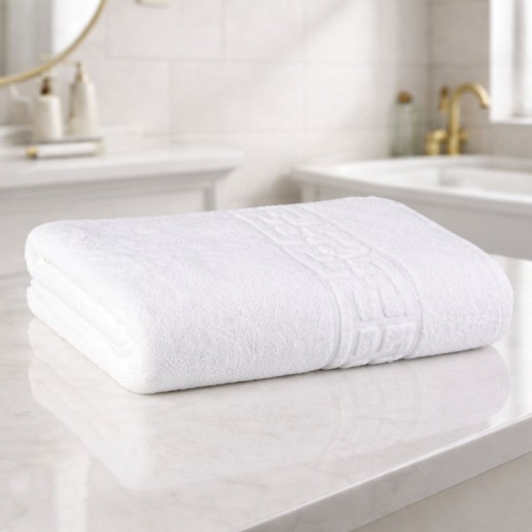 Prosop alb bumbac 100% 700gr/m² 70x140 cm, ultra-absorbant
