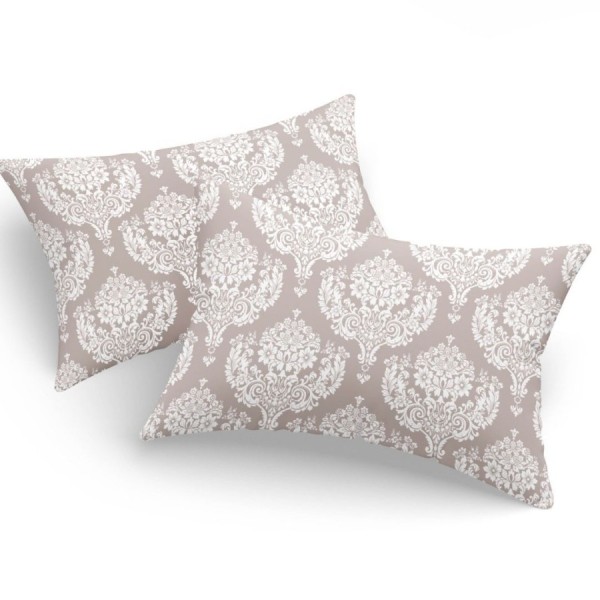 Set fete de perna 50x70 cm policoton Baroc Maro cu model sofisticat in stil clasic