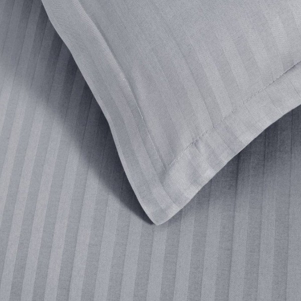 Set 2 fete de perna 40x40cm culoarea gri deschis, damasc gros